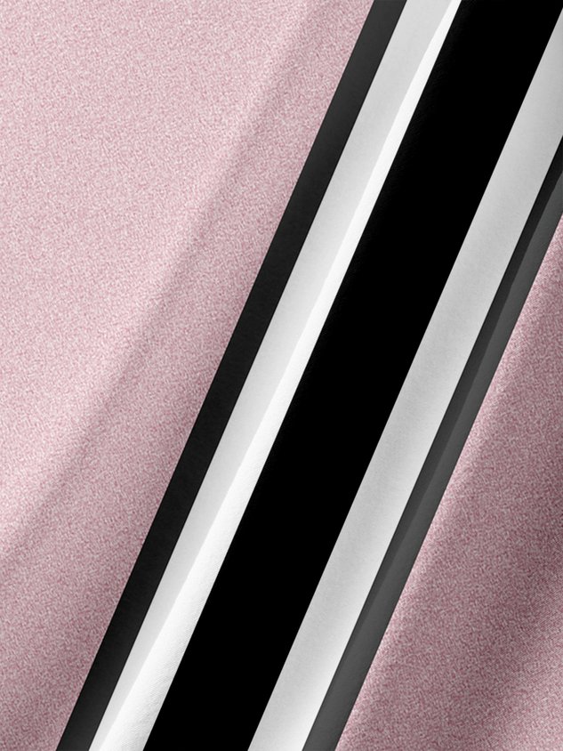 Striped Chest Pocket Short Sleeve Bowling Shirt