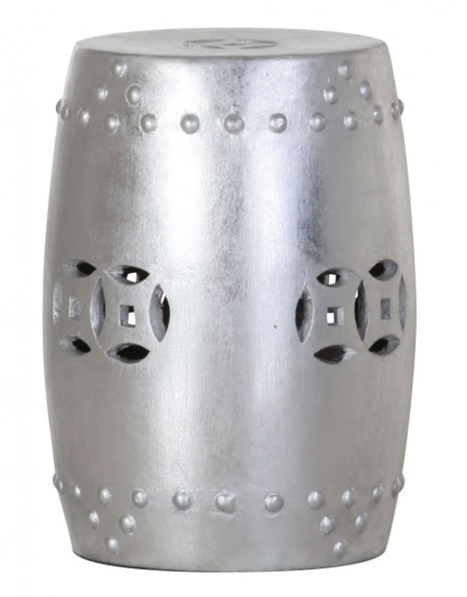 Casa Padrino dise?ador heces terracota Plata - Muebles heces