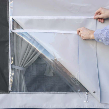 Tienda cocina pvc Hosa PANAMA 300 x 150 con tapas - gris