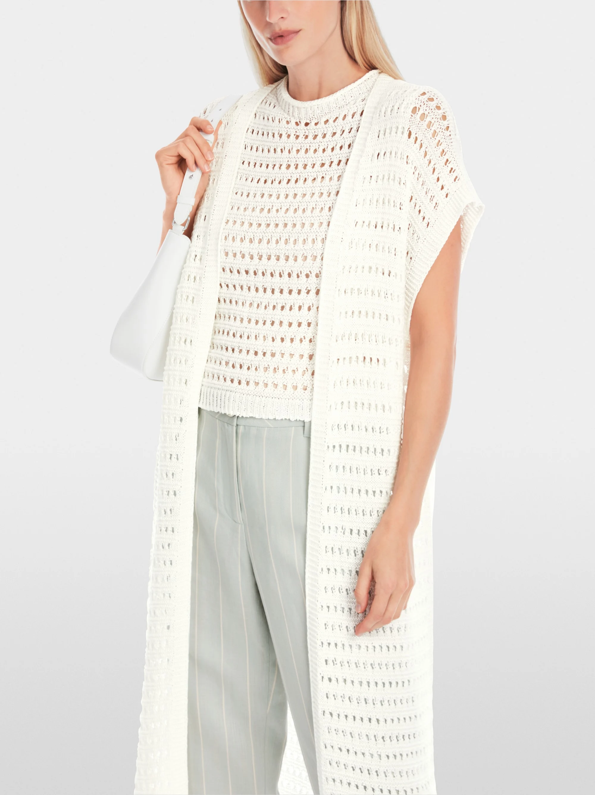 Marc-Cain Ajour knit Rethink Together waistcoat
