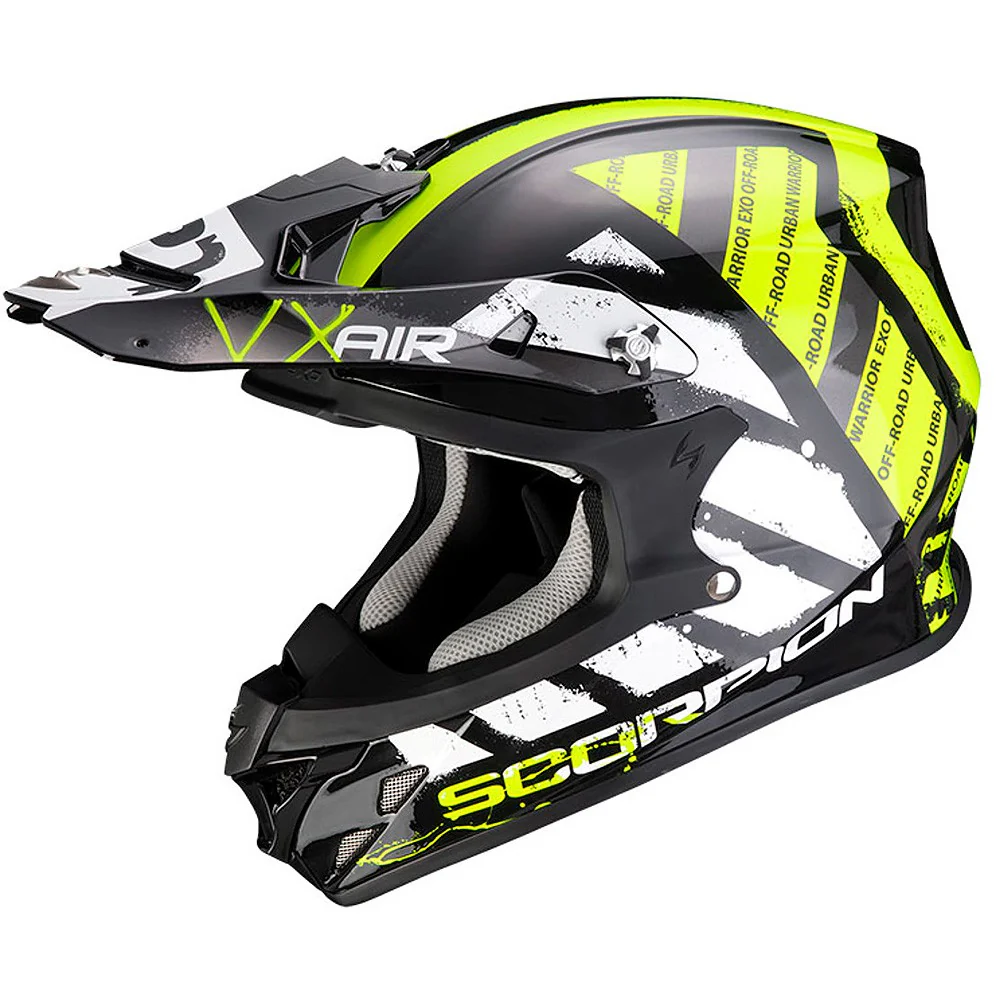 CASCO CROSS / ENDURO SCORPION VX21 URBA AMARILLO