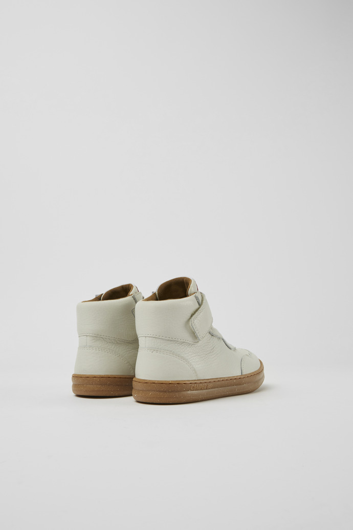 Runner White non-dyed leather sneakers