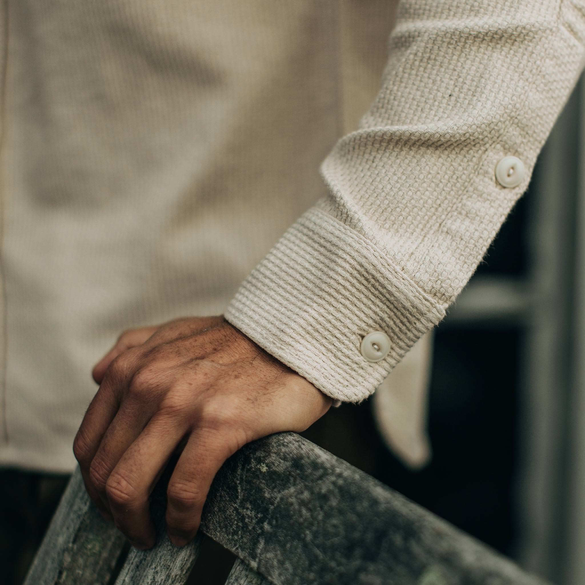 The Cash Shirt in Natural Sashiko