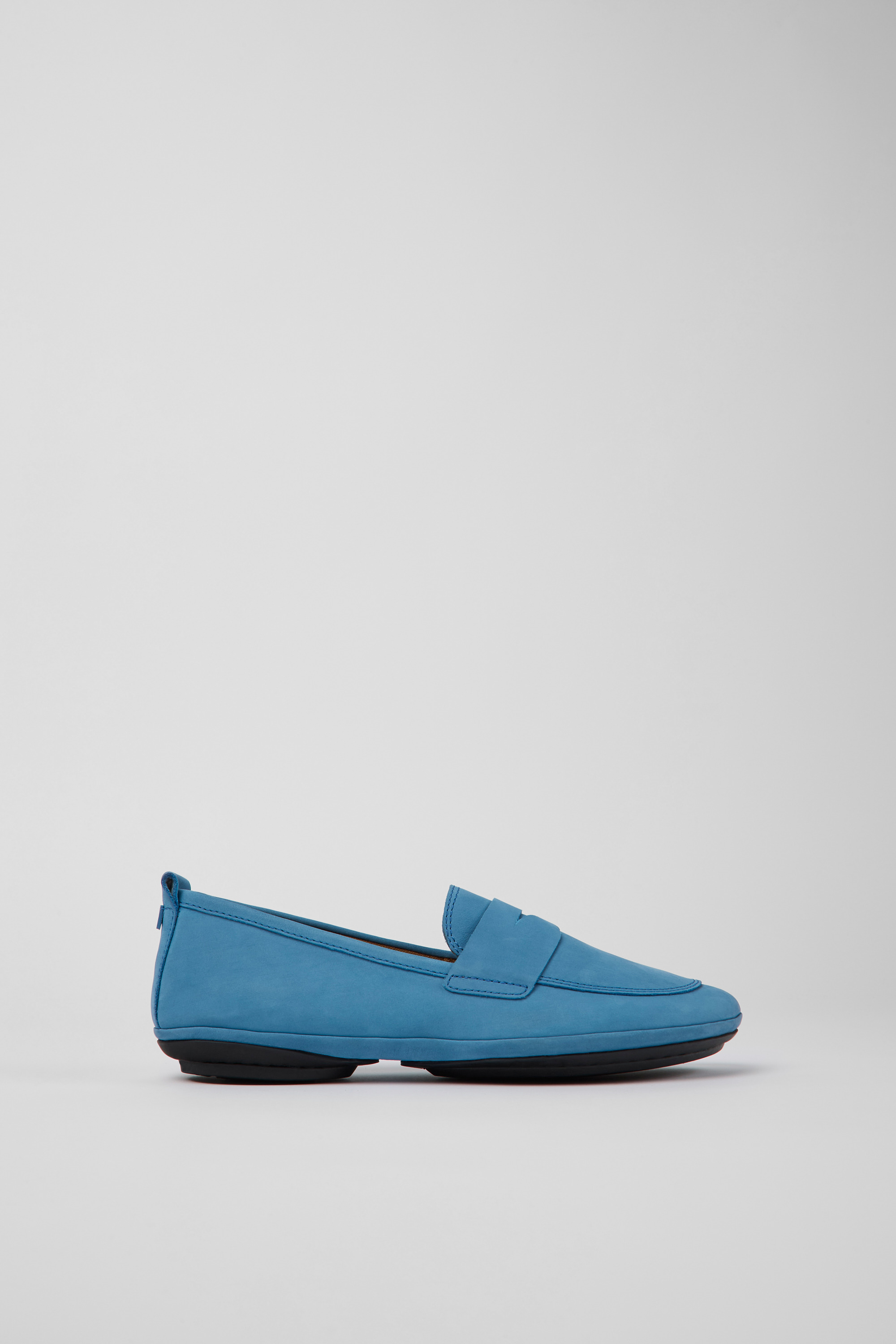 Right - Blue nubuck shoes for women