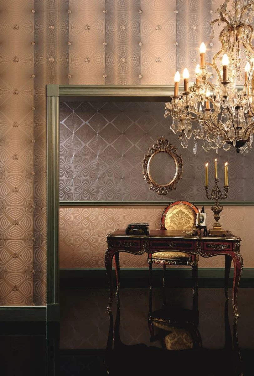 Harald Gl??ckler Designer Baroque Non-Woven Wallpaper 54406 - Deux - Bronze