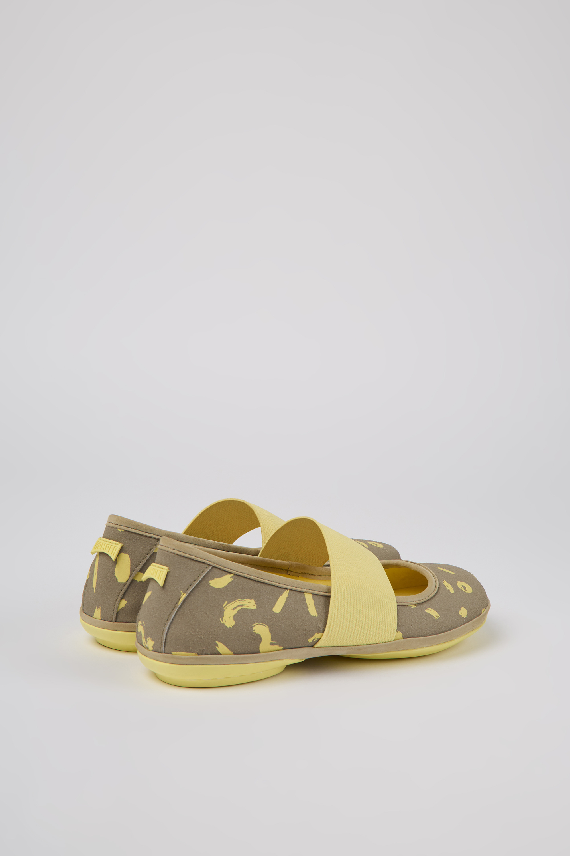 Right - White textile and nubuck sneakers for women