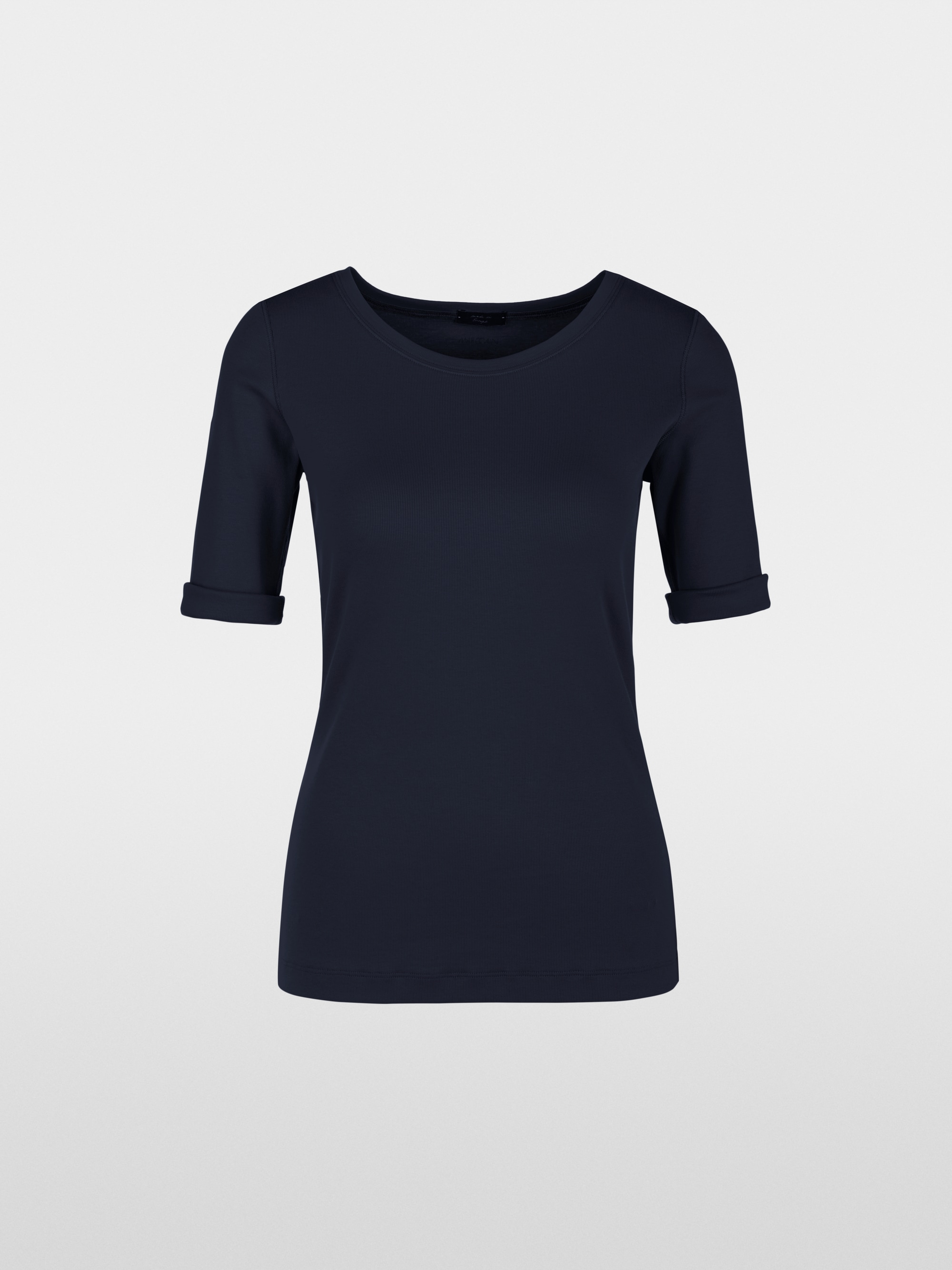 Marc-Cain Round-collar shirt with short sleeves