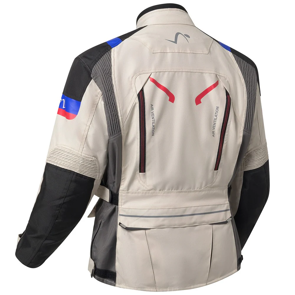 CHAQUETA 4 ESTACIONES OUT LAND - GRIS / AZUL / ROJO