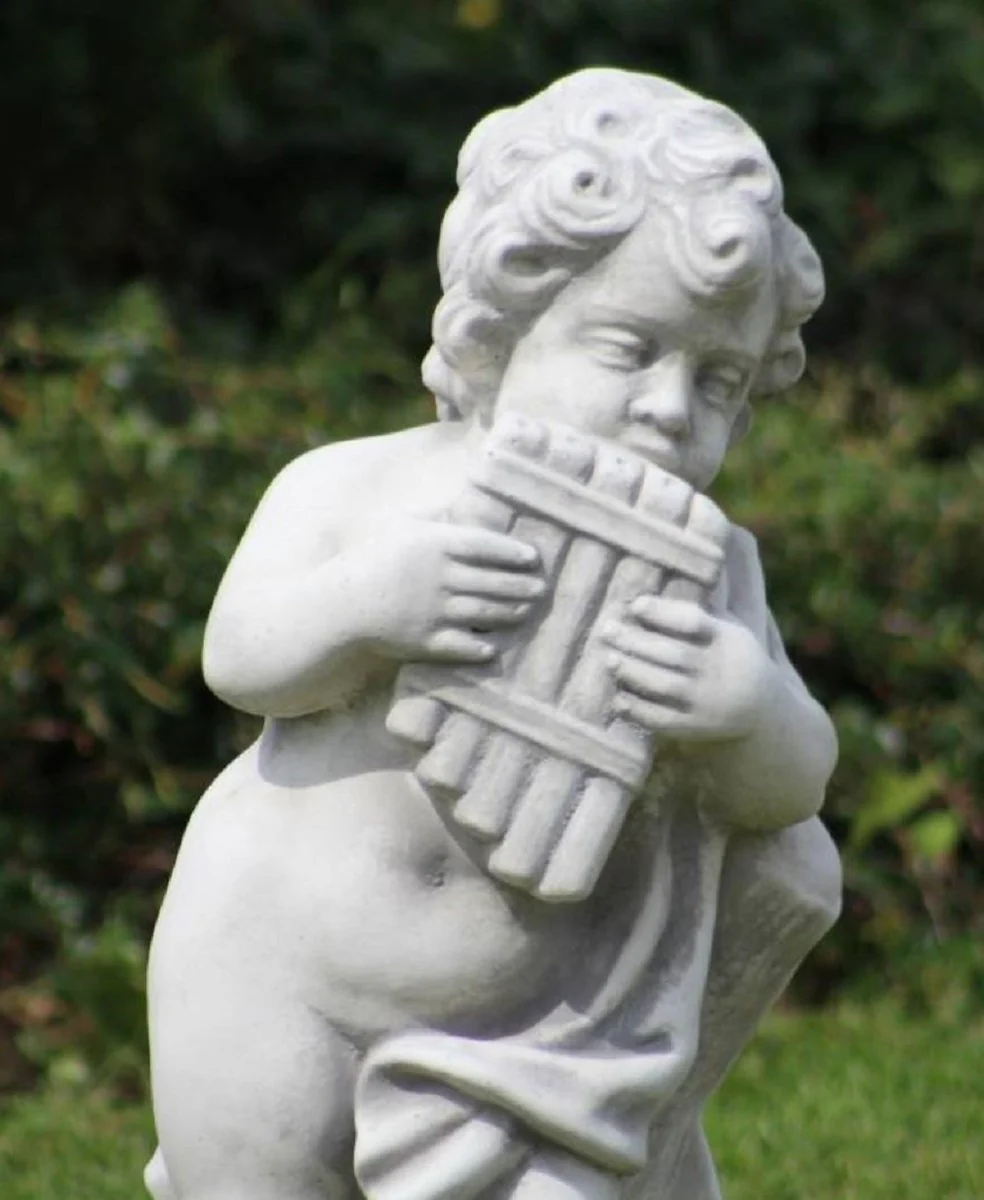 Casa Padrino conjunto de 4 esculturas decorativas de jard¨ªn Art Nouveau gris A. 70 cm