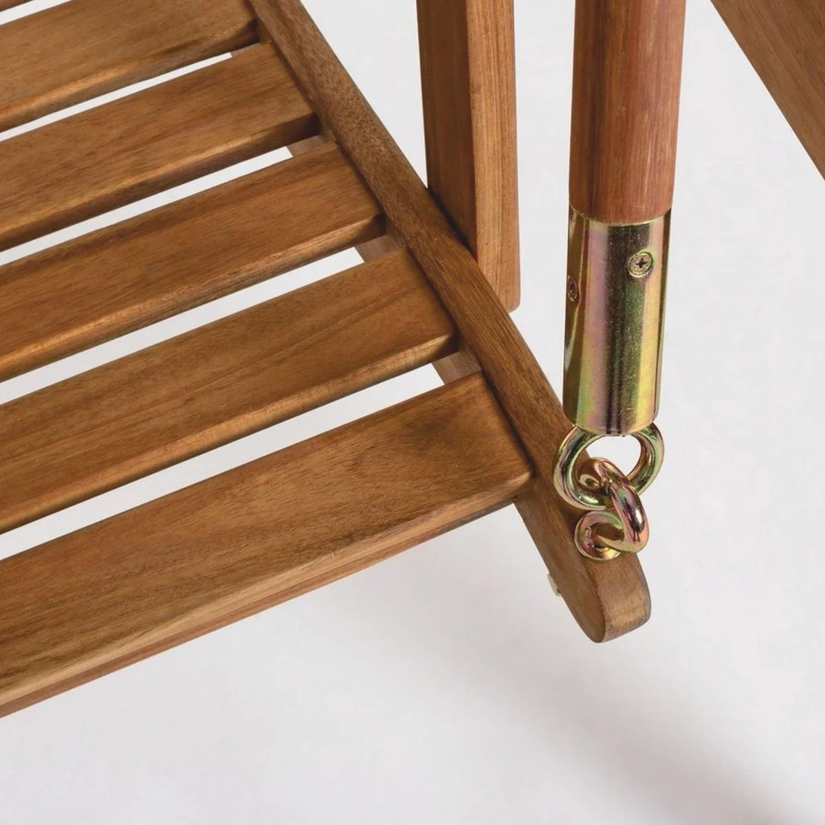 Casa Padrino columpio de Hollywood de lujo marr¨®n / blanco 185 cm - Columpio de jard¨ªn