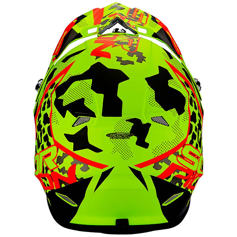 CASCO CROSS / ENDURO SCORPION VX21 AIR FURIO AMARILLO / NEGRO / ROJO