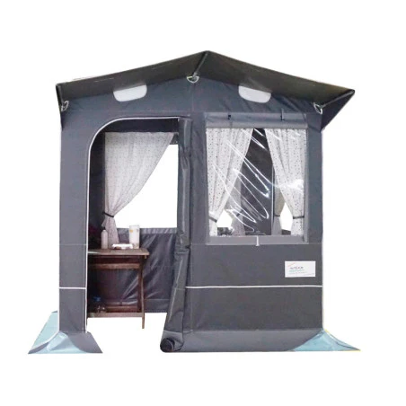 Tienda cocina pvc Intexca 2 x 2 gris - con tapas - azul