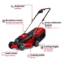 Cordless Lawn Mower GE-CM 18/30 Li (1x3,0Ah)