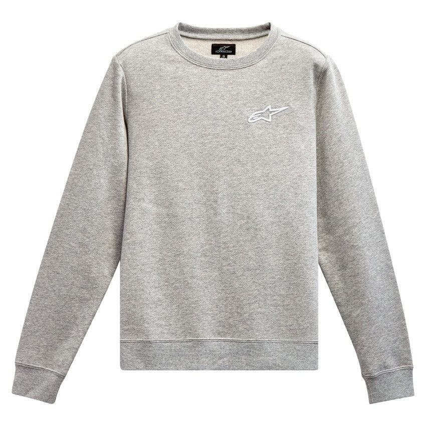 SUDADERA ALPINESTARS AGELESS CHEST CREW LADY GRIS