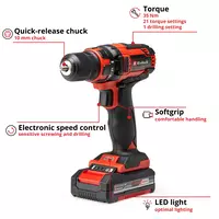 Cordless Drill TC-CD 18/35 Li (1x1,5 Ah)