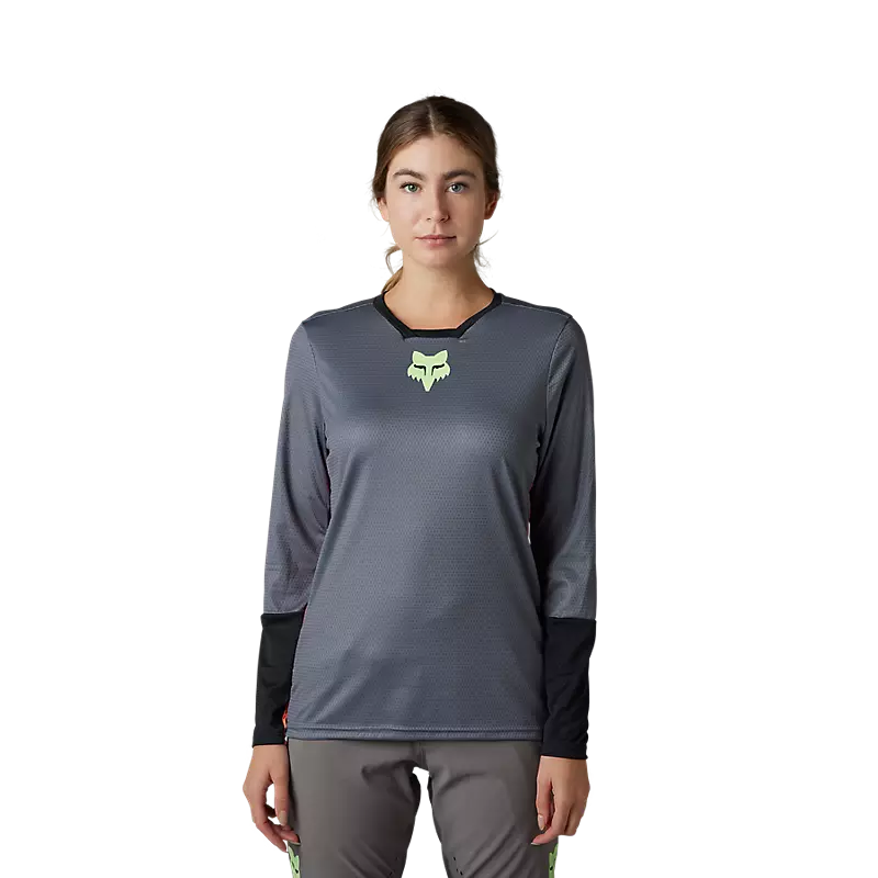 Womens Defend Race Long Sleeve Jersey