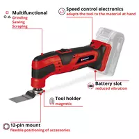 Cordless Multifunctional Tool TC-MG 18 Li-Solo