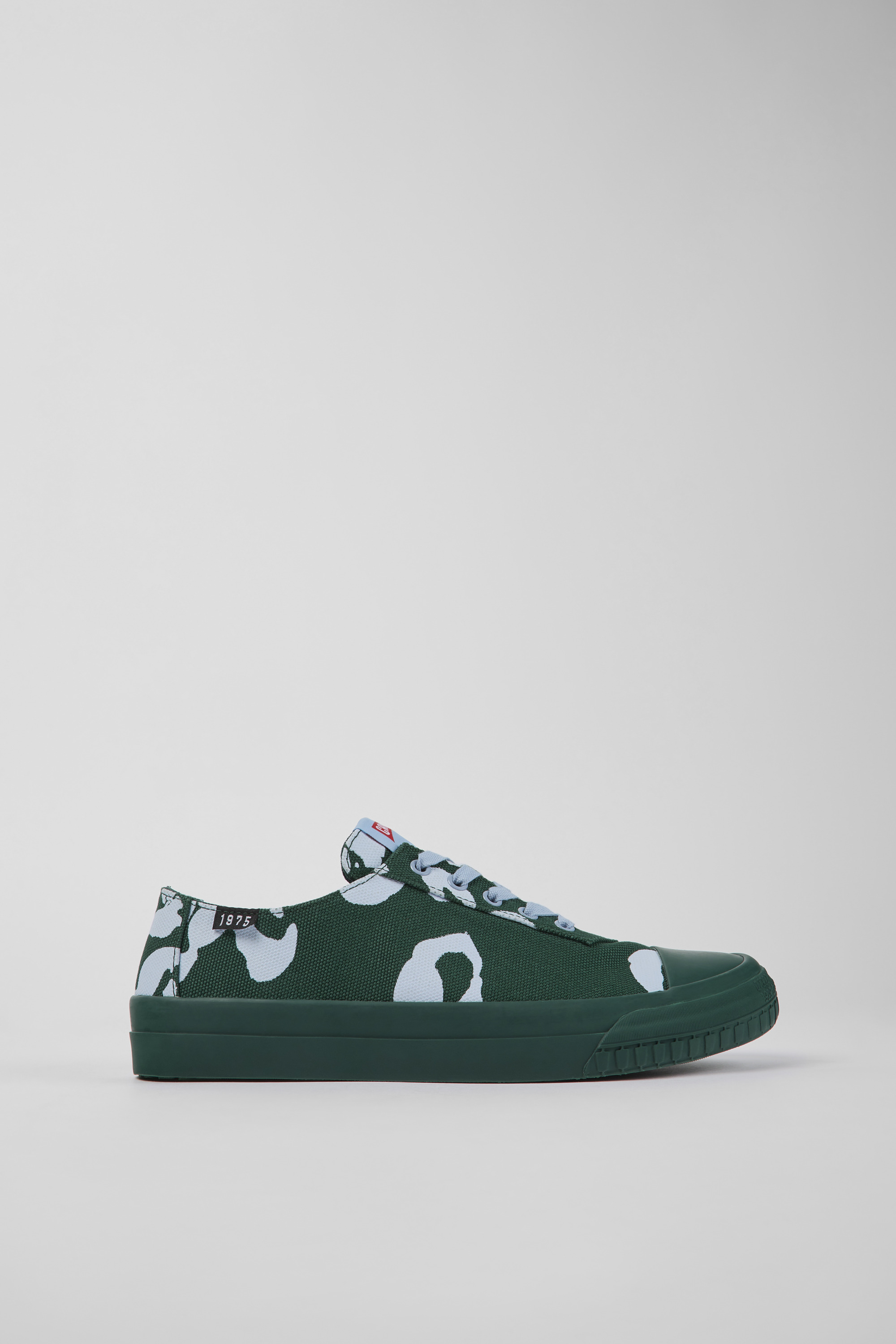 Camaleon - Green and blue recycled cotton sneakers for men