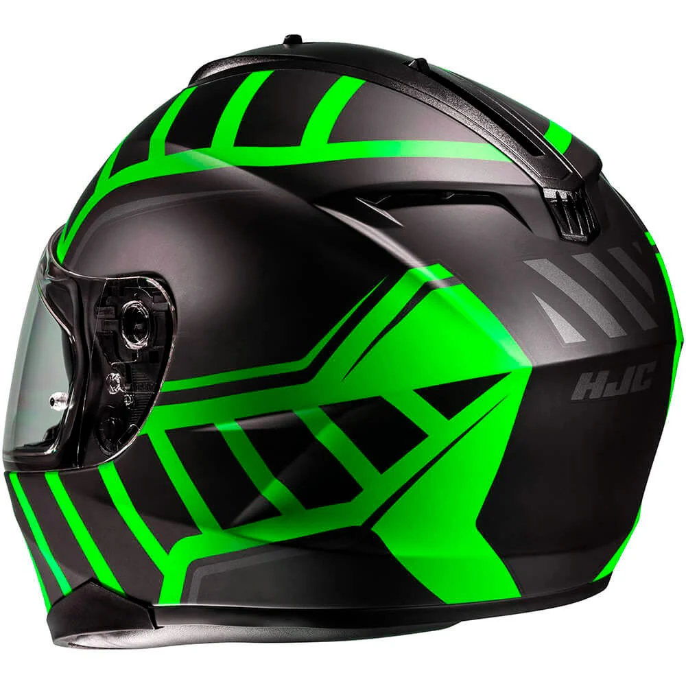 CASCO HJC C70N HOLT - NEGRO / FLUOR
