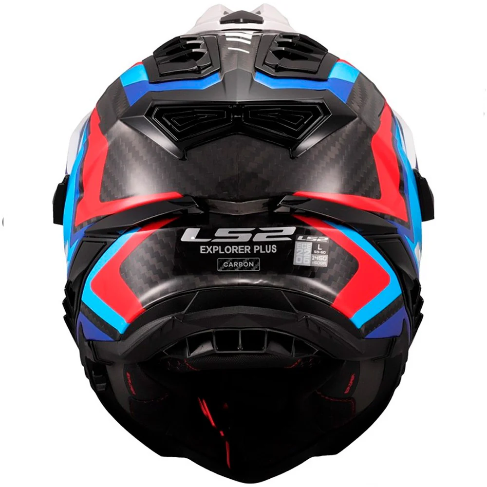 CASCO LS2 MX701 CARBON EXPLORER FRONTIER II BLANCO / AZUL