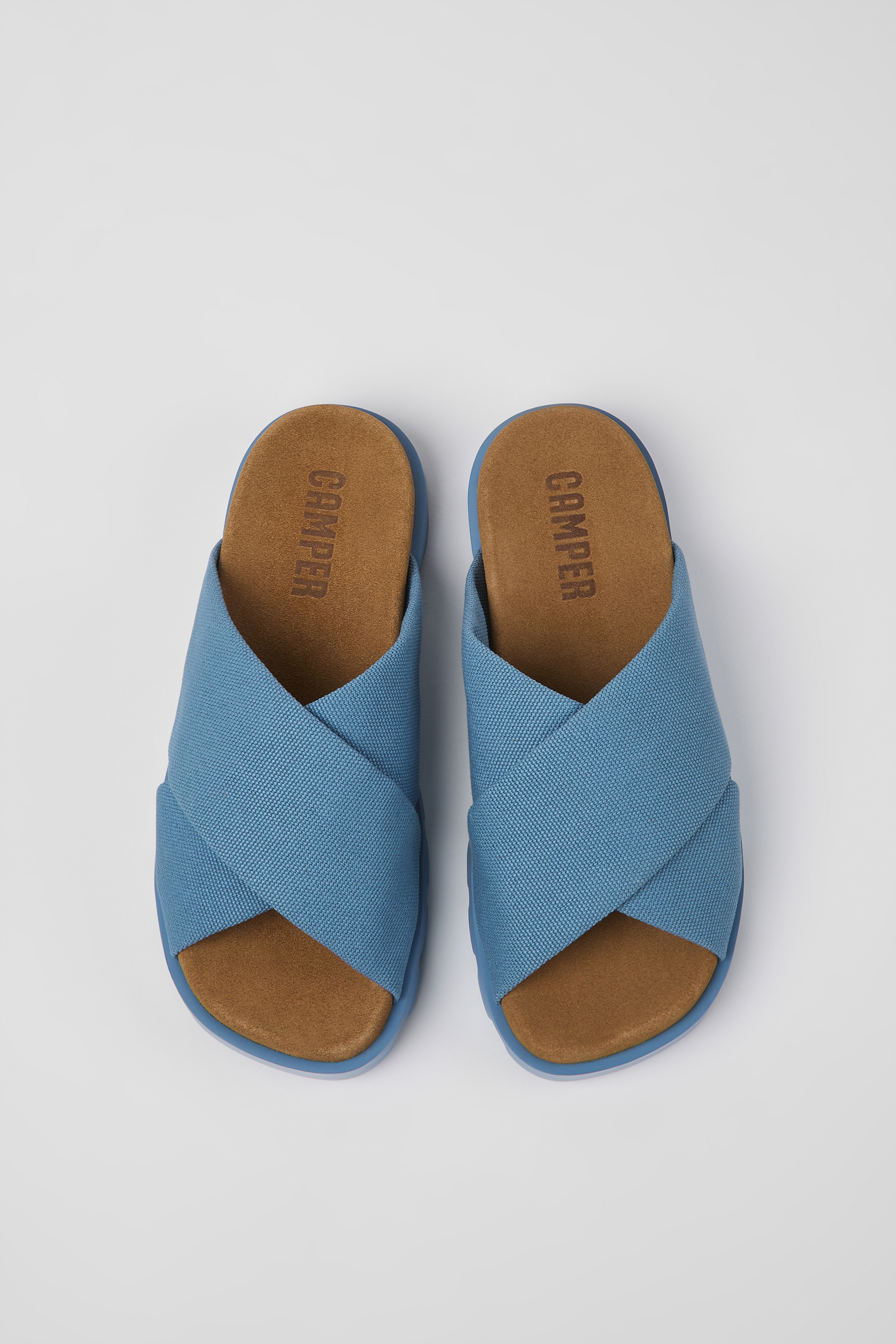 Brutus Sandal - Blue recycled cotton sandals for women