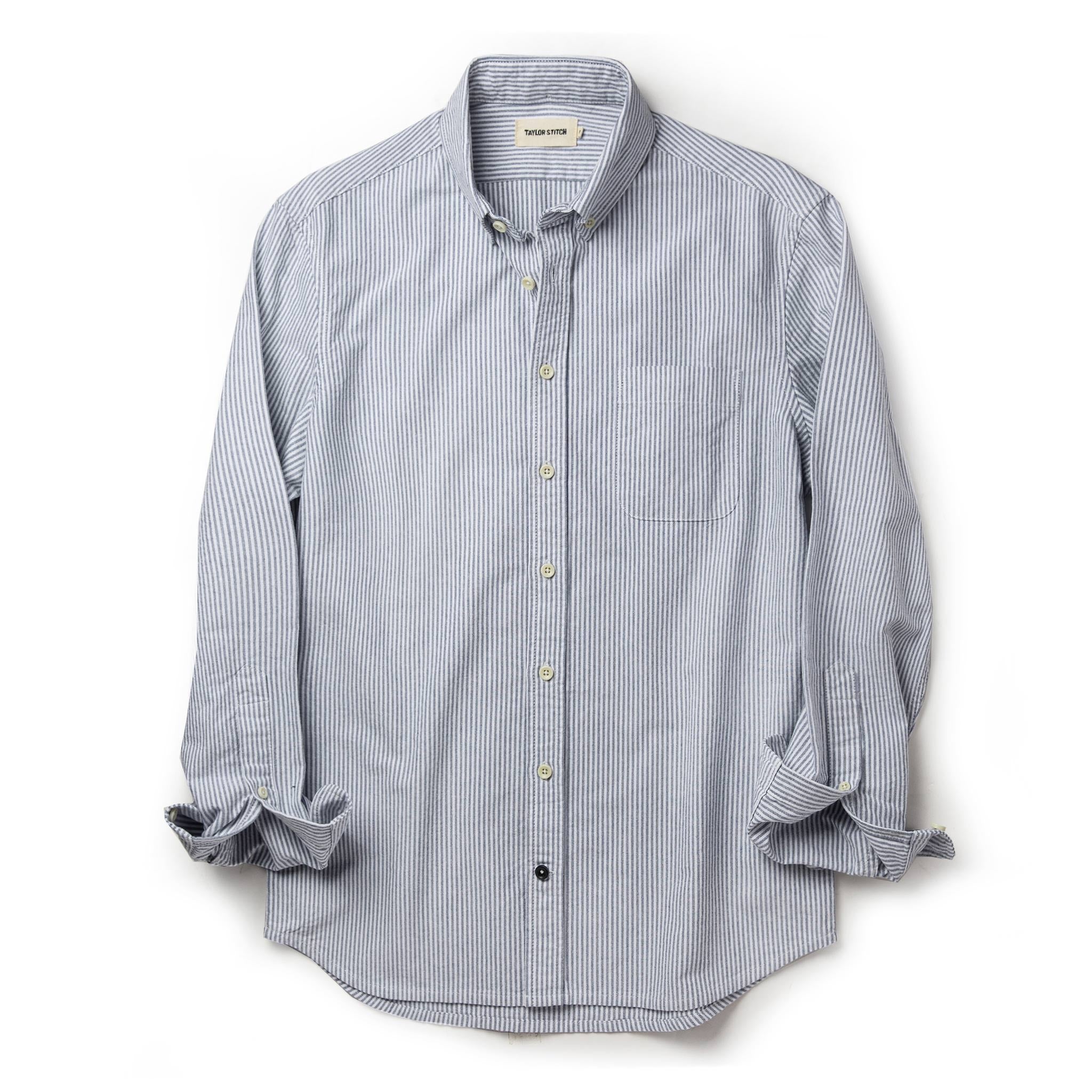 The Jack in Navy University Stripe Everyday Oxford