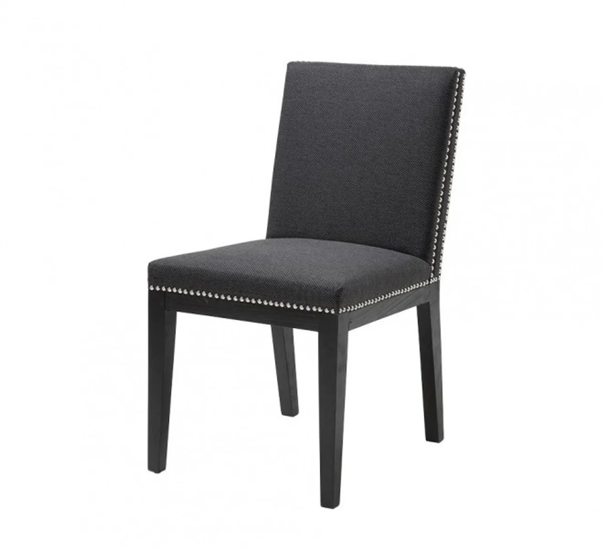 Casa Padrino de lujo silla de comedor de roble antracita - Hotel restaurante Silla