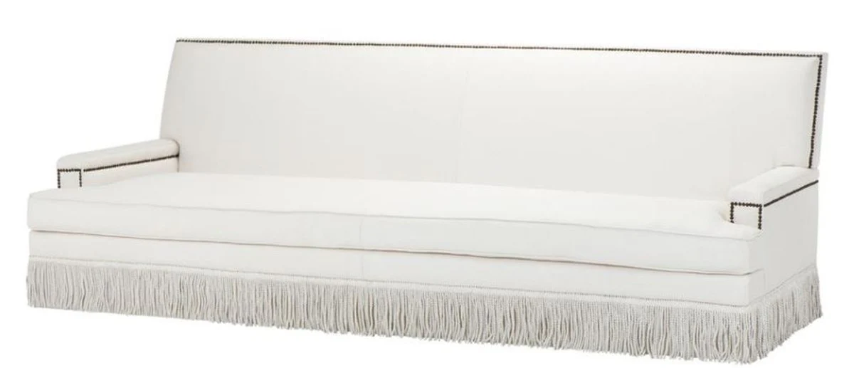 Casa Padrino sof¨¢ de dise?o de lujo blanco 262 x 102 x 90 cm H. - muebles de sala