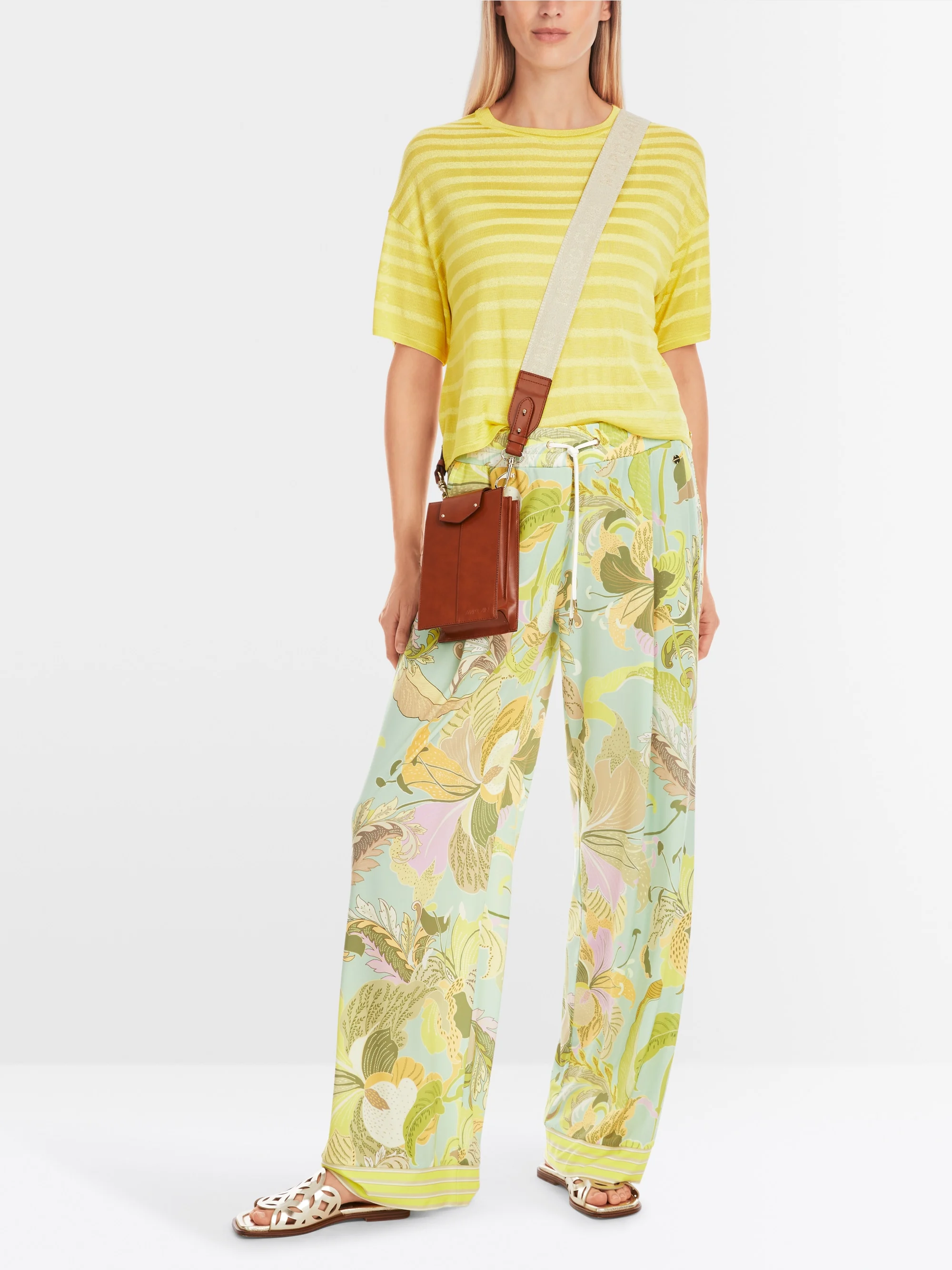 Marc-Cain Printed ‘Rethink Together’ trousers
