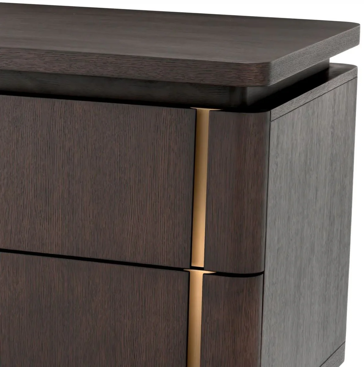 Casa Padrino escritorio de madera maciza de lujo moka / lat¨®n 180 x 80 x A. 76 cm - Escritorio de oficina - Escritorio de computadora - Muebles de oficina - Muebles de lujo - Calidad de lujo