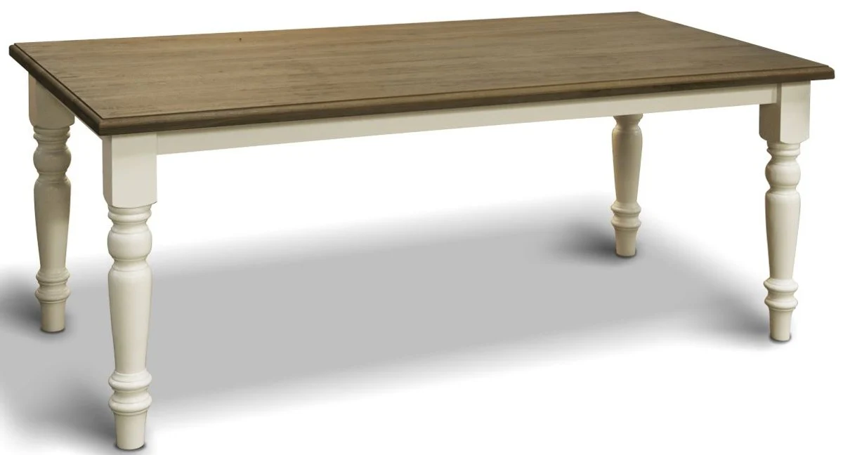 Casa Padrino mesa de comedor estilo campestre - Diferentes Colores y Tama?os - Mesa de cocina de madera maciza - Muebles de comedor de estilo campestre