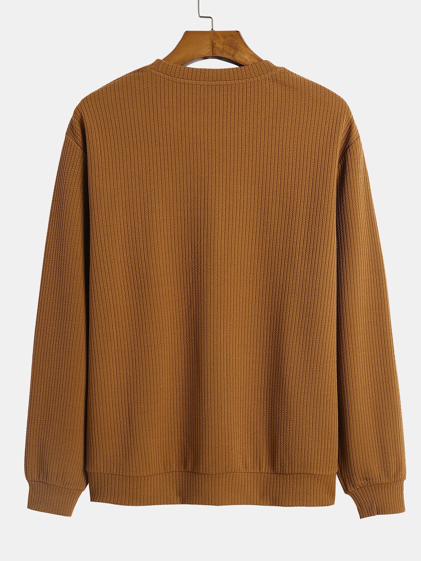 Ribbed Crew Sweatshirt