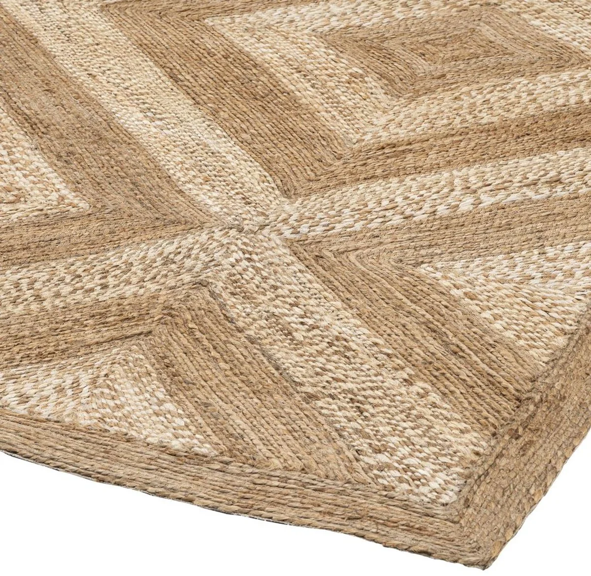 Casa Padrino alfombra de cáñamo de lujo natural 300 x 400 cm - Alfombra de salón y hotel tejida a mano - Accesorios de decoración de salón - Calidad de Lujo