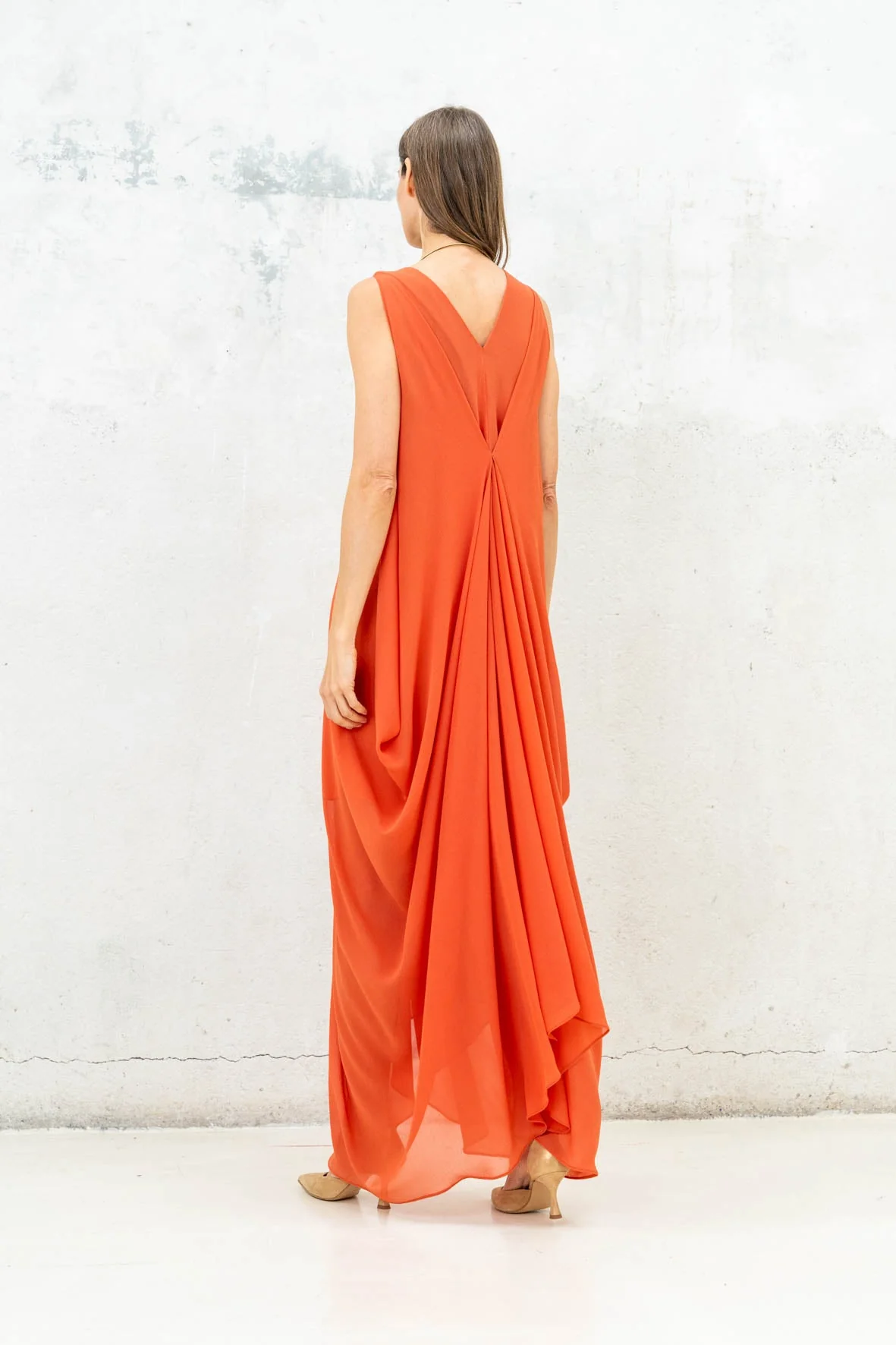 Rivera-spain Vestido Helena coral