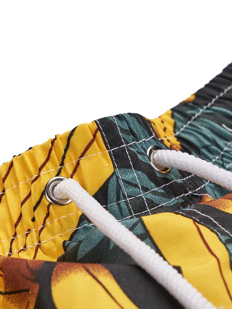 Banana Print Shirt & Banana Print Swim Shorts