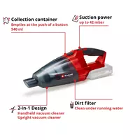 Cordless Vacuum Cleaner TE-VC 18 Li-Solo