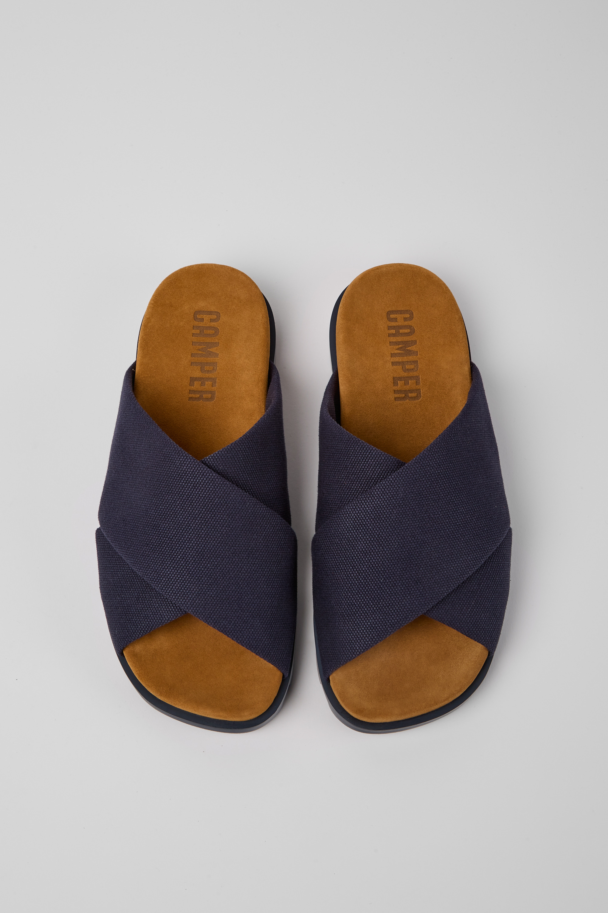 Brutus Sandal - Blue recycled cotton sandals for men
