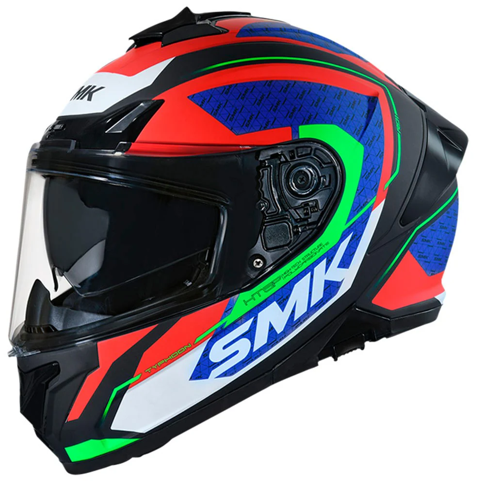 CASCO SMK TYPHOON RD1 AZUL / ROJO