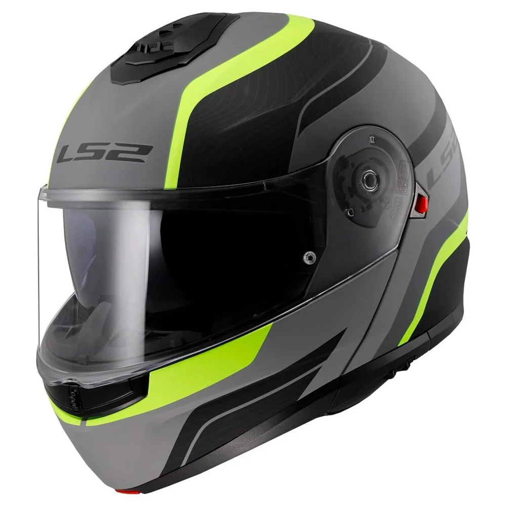 CASCO MODULAR LS2 FF908 STROBE II MONZA NEGRO / FLUOR