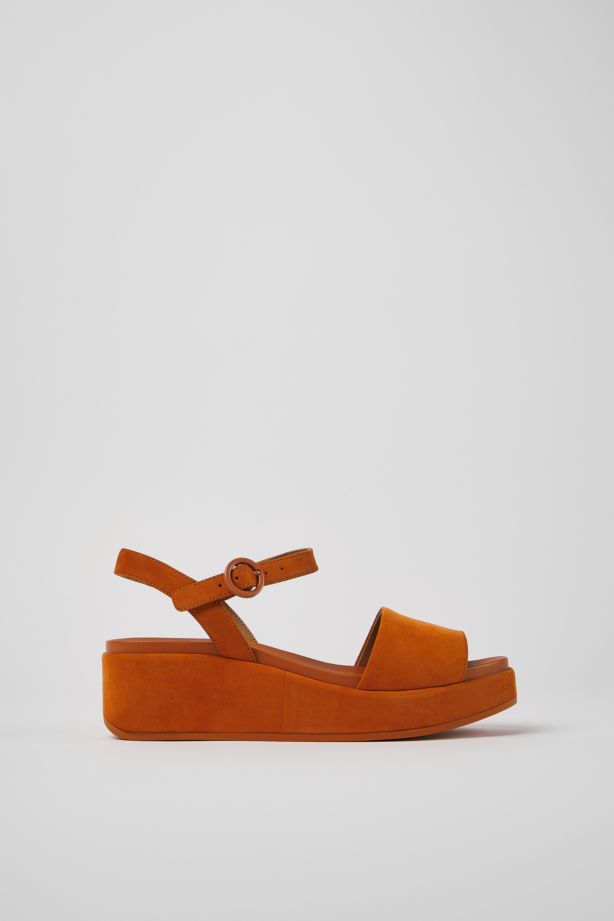 Misia - Brown nubuck sandals for women