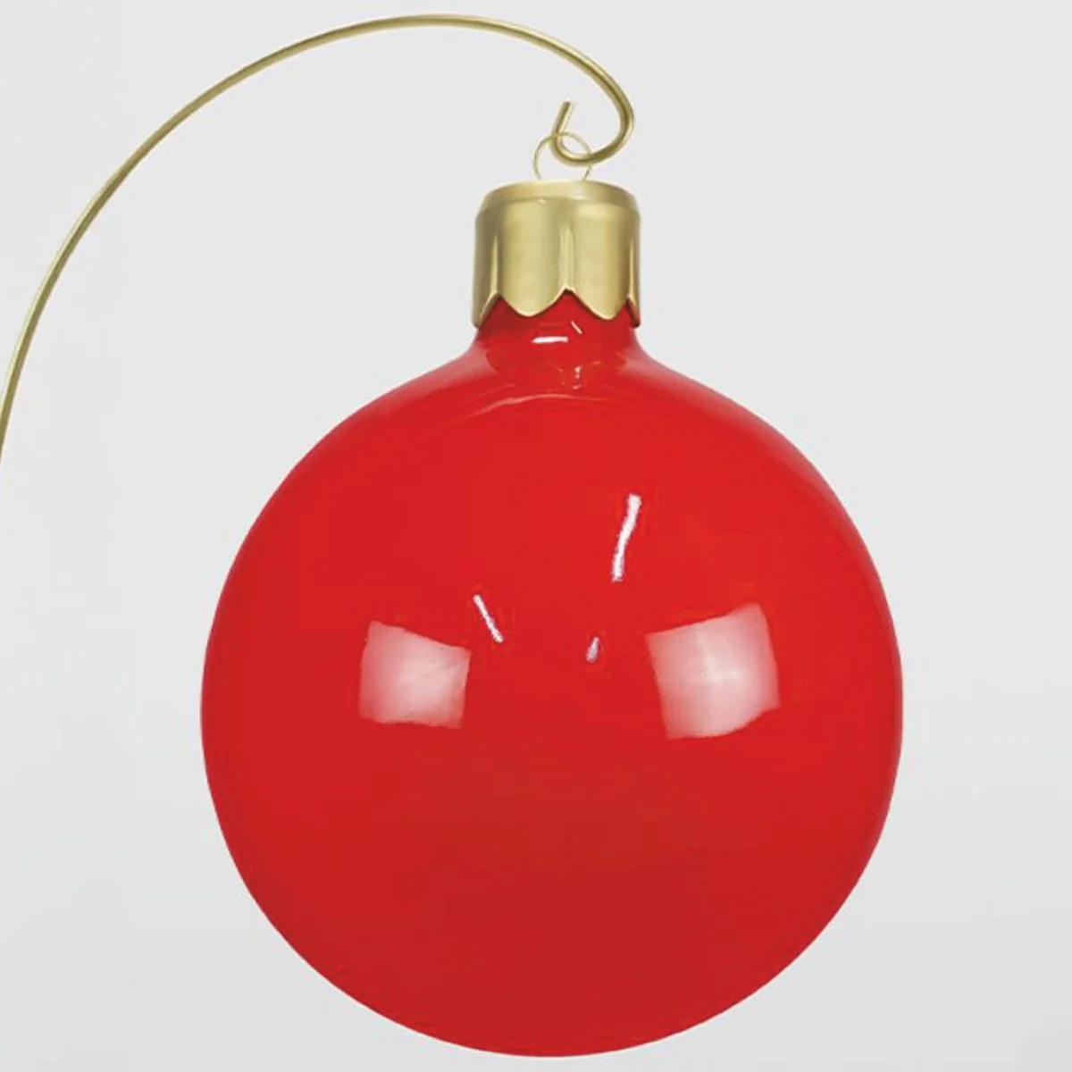 Casa Padrino bola decorativa para ¨¢rbol de Navidad XXL roja / oro A. 90 cm - Decoraci¨®n navide?a