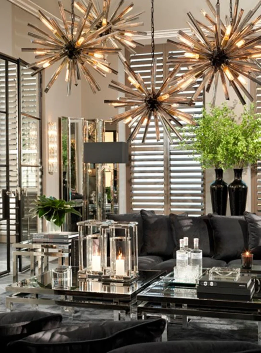 Casa Padrino habitaci¨®n de dise?o divisor de plata 150 x 220 cm - H. calidad de lujo