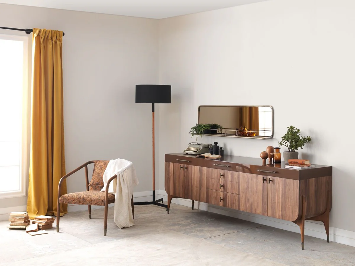 Casa Padrino aparador de lujo marr¨®n / marr¨®n oscuro 230 x 60 x A. 82 cm - Armario de madera maciza con 6 cajones y 4 puertas - Muebles de comedor - Muebles de lujo - Interiores de lujo