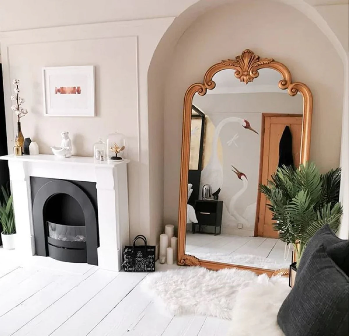 Casa Padrino espejo barroco de lujo cobre - Magn¨ªfico espejo de pared de estilo barroco italiano - Muebles de lujo hechos a mano en estilo barroco - Hecho en Italia - Magn¨ªficos muebles barrocos