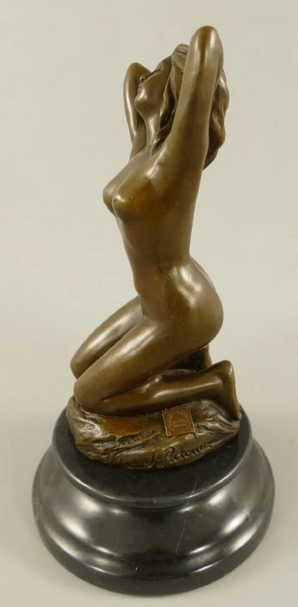 Casa Padrino figura decorativa de bronce Art Nouveau mujer bronce / negro A. 21 cm