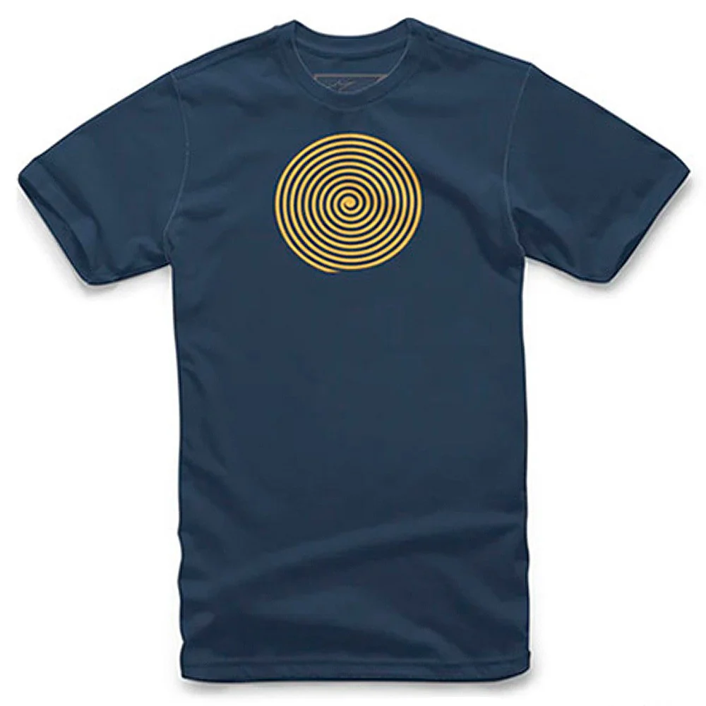 CAMISETA ALPINESTARS OSCAR SPIRAL AZUL / AMARILLO