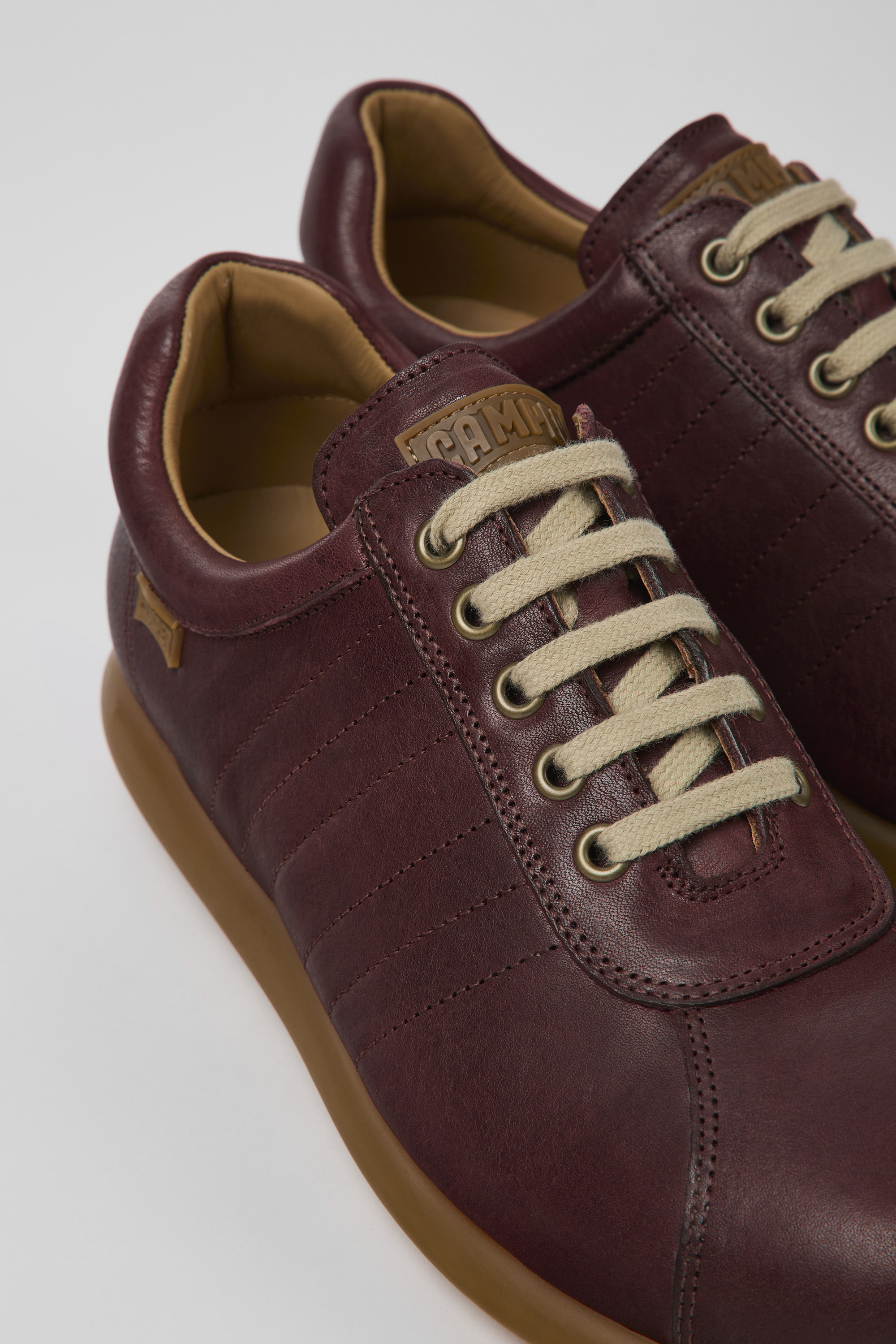 Pelotas - Brown vegetable tanned leather shoes for men