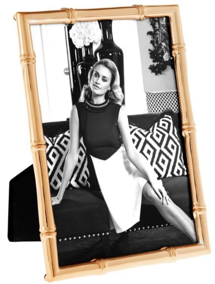 Casa Padrino marco de imagen de lujo oro rosa 14,5 x H. 19 cm - Accesorios Deco