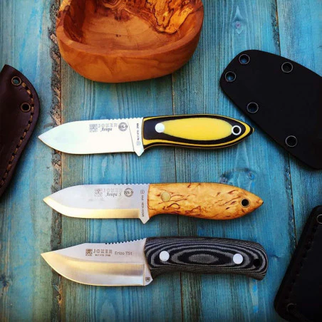 Joker neck knife Erizo TS1 Canvas Micarta - Cuchillo bushcraft de cuello