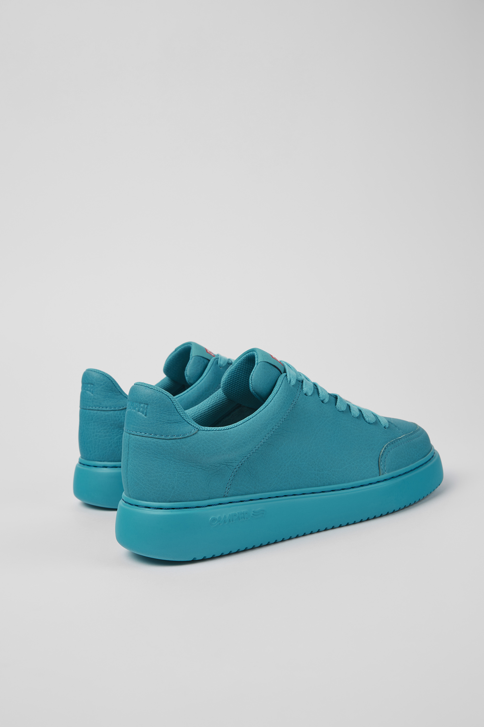 Runner K21 - Blue leather sneakers for women